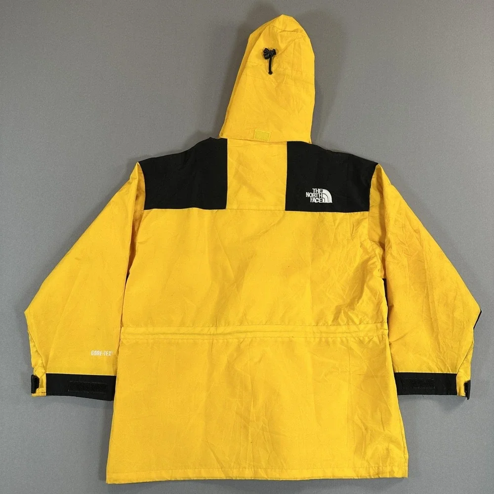 The North Face Jacket Mens XXL Yellow Black Colorblock Hooded‎ Full Zip Ski